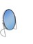 Kama Parlak Gümüş Çift Taraflı Büyüteçli Ayna 18 cm 3