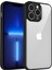 iPhone 13 Pro Max Mat Cilt Dokunmatik Şeffaf Pc + Tpu Darbeye Dayanıklı Telefon Arka Kılıfı (Yurt Dışından) 1