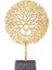 Metal Dekor Ağaç Figürlü Gold-Siyah 16X10,5X53 Cm. 1