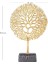 Metal Dekor Ağaç Figürlü Gold-Siyah 16X10,5X53 Cm. 2