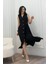 Yakalı Uzun Biritli Elbise 50325 4