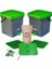 Bokashi Kompost Kovası Kepekli 18 Litre Ikili Set - 18SGB 2