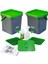 Bokashi Kompost Kovası 500 ml Sıvılı Set 18 Litre - 18SGL 1