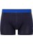 Lisanslı %95 Pamuklu Erkek Fit Boxer 3'lü Kutulu Paket / Baskılı - Yeşil - Lacivert 3