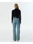 Çift Kemerli Jean Pantolon TW6250018003038 4