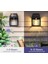 HB-700 Model 8'li Paket Dekoratif Güneş Enerjili Bahçe LED Ampül Hareket Sensörlü Bahçe LED Su Geçirmez 3 Mod'lu Solar Duvar LED 4