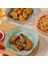 Renkli Isıya Dayanıklı Yıkanılabilir Silikon Fırın ve Airfryer Kare Model Pişirme Matı 20 cm 2