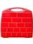 20 Bölmeli Organizer, Küçük Parçalar Saklama Kutusu, Şeffaf Plastik Alet Düzenleyici Saklama Kutusu Vidalar, Cıvatalar, Çiviler, Boncuk Için Avandanlık Kırmızı 1