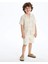 Lcw Kids Bej Resort Yaka Baskılı Erkek Çocuk Gömlek 3