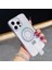 iPhone 15 Pro Max Manyetik Kılıf Lazer Parıltılı Şeffaf Pc Telefon Kılıfı ve Elde Taşınabilen Askı (Yurt Dışından) 1