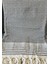 Elmas Desenli Düğüm Saçaklı Koltuk ve Yatak Örtüsü – %100 Geri Dönüştürülmüş Pamuk, 200X230 cm | Siyah Renk 6