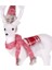 Yılbaşı Süsü Geyik Noel Şapkalı Kırmızı-Beyaz 23X32 Cm. 2