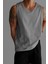 Erkek Gri Regular %100 Pamuk Atlet T-Shirt 1