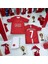 Manchester United Ronaldo Kırmızı T-Shirt Şortlu Halı Saha Forma 1