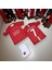 Manchester United Ronaldo Kırmızı T-Shirt Şortlu Halı Saha Forma 3