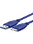 USB 3.0 Taşınabilir HDD Hard Disk Kablosu (Mavi 50 Cm) Micro Usb-B / 5 Gbps Hızlı Veri Aktarır 2
