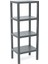 4 Raflı Gri Modüler Ünite Plastik 38X29X100 cm (5047) 1