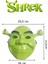 Yeşil Shrek Maskesi 21X25 cm (5047) 4