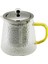 Yuvarlak Kabartmalı - Borosilikat Cam Demlik 550ML (5047) 1