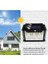 HB-500 Model 4'lü Paket Dekoratif Güneş Enerjili Bahçe 3 Adet LED Ampül Hareket Sensörlü Bahçe LED Su Geçirmez 3 Mod'lu Solar Duvar LED 3
