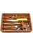 Küçük - Ahşap Renk - 7 Bölmeli Çekmece Içi Kaşıklık 36X32CM (5047) 1
