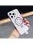 iPhone 15 Pro Manyetik Kılıf Lazer Parıltılı Şeffaf Pc Telefon Kılıfı ve Elde Taşınabilen Askı (Yurt Dışından) 1