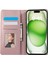 iPhone 15 Pro Rfıd Engelleme Cüzdan Standı Eşkenar Dörtgen Deri Telefon Kılıfı ve Bilek Kayışı (Yurt Dışından) 2
