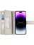 iPhone 14 Pro Fermuarlı Cepli Cüzdan Deri Kapaklı Telefon Kılıfı ve Kayışları (Yurt Dışından) 2