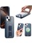 iPhone 15 Manyetik Kılıf Bileklik Pu Deri + Pc Darbeye Dayanıklı Telefon Kılıfı (Yurt Dışından) 1