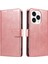 iPhone 15 Pro Deri Dana Dokulu Kapaklı Cüzdan Telefon Kılıfı (Yurt Dışından) 1