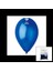 GM-110-36-54 Metalik - Mavi Balon 11&amp;apos;&amp;apos; - 28CM - 100 Parça (5047) 1