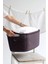 Mürdüm Rengi Hasır Görünümlü Çamaşır Sepeti – 39 Litre, Örgü Desenli 1