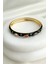 Altın Rengi Mineli Oval Renkli Taşlı Tasarım Kelepçe Bileklik(Çapı:6cm) 1