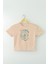 The Sea Is Calling Summer Vibe Deniz Güneş Kum Yaz Kadın Tişört Kısa Kollu T-Shirt Bej Crop Top 2