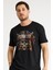 Unisex Siyah Guns N' Roses Baskılı T-Shirt Kısa Kollu Tişört 1