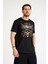 Unisex Siyah Guns N' Roses Baskılı T-Shirt Kısa Kollu Tişört 2