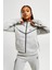 Tech Fleece Windrunner Full Zip Hoodie Kapüşonlu Kadın Sweatshirt Gri 1
