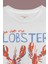 You Are My Lobster Love Friends Aşk Sevgi Istakoz Baskılı Beyaz Tişört Kısa Kollu T-Shirt 3