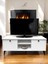 Ünite Modern Ayaklı Tv Ünitesi 125CM 2 Kapaklı Raflı 2