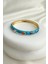 Altın Rengi Mineli Oval Renkli Taşlı Tasarım Kelepçe Bileklik(Çapı:6cm) 1