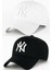 Ny New York Nakış Unisex Beyzbol Beyaz ve Siyah Şapka Kadın Şapka Erkek Şapka Yazlık Şapka 1
