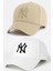 Ny New York Nakış Unisex Beyzbol Bej ve Beyaz Şapka Kadın Şapka Erkek Şapka Yazlık Şapka 1