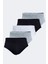 Erkek Siyah Beyaz Gri 5 Li Paket Modal Slip Külot 5M053 1