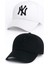 Ny New York Nakış Unisex Beyzbol Beyaz ve Siyah Şapka Kadın Şapka Erkek Şapka Yazlık Şapka 1