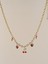 Ismeralda Kiraz Çilek Biber Charm Choker Çelik Kolye 2