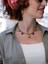 Ismeralda Kiraz Çilek Biber Charm Choker Çelik Kolye 3