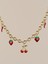 Ismeralda Kiraz Çilek Biber Charm Choker Çelik Kolye 4
