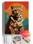 Sayılarla Boyama Seti Numaralı Tuval Fırça Boya Dahil Kasnaklı Set 50X70 cm -Oturan Leopar 1