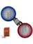 Çakar Ledli 16CM Hoparlör Kapak Mavi Kırmızı 2 Adet Egb EG-5656 1