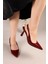 Luma Arkası Açık Stiletto Bordo 2